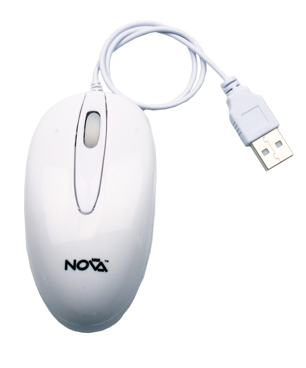 einstein™ Mini-USB-Maus weiß für NOVA5000 