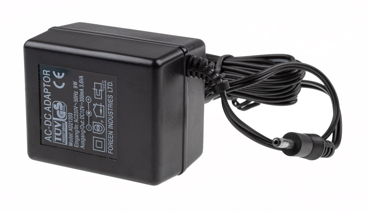 einstein™ AC/DC Adapter DC 12V, 300mA, 3.6VA, 9 Watt 