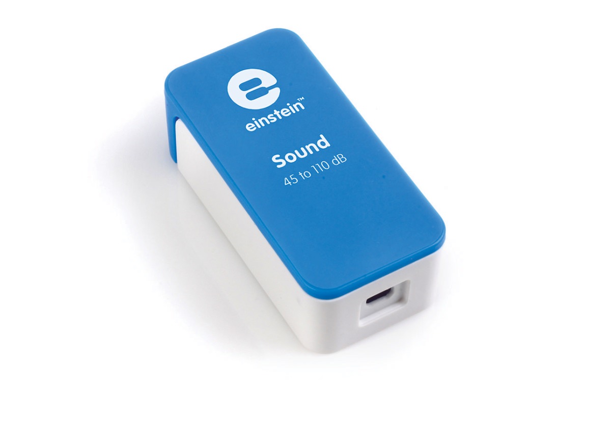 einstein™ ENSND320 Schalldrucksensor, Messbereich 45 bis 110 dB, Abtastrate 10 oder 25/s, ±3 dB Genauigkeit, 0,05 dB Auflösung (12-bit)