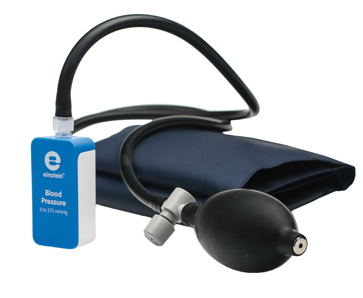 einstein™ ENBLD098 Blutdruckmesser, Messbereich Herzfrequenz 36 bis 200 bpm/Blutdruck 0 bis 375 mmHg 